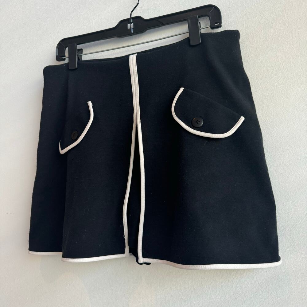 Vintage Express Tricot Nautical Style Skirt/Skort Black - Large - Picture 3 of 7